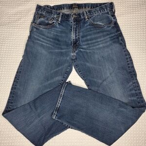 Polo Ralph Lauren Blue Hampton Relaxed Straight Jeans Mens 34x32